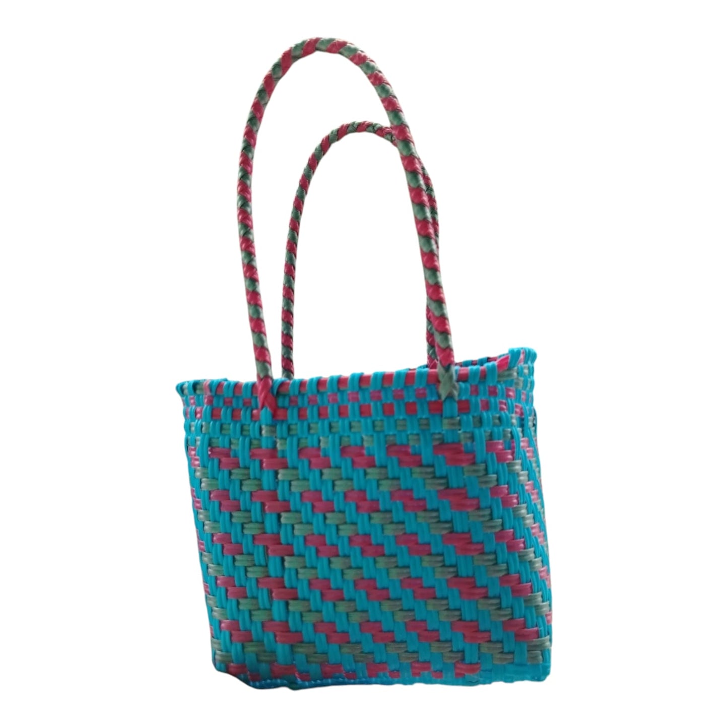 BOLSA ARTESANAL - TEJIDA A MANO chica
