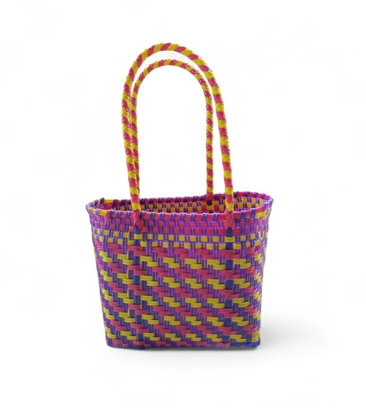BOLSA ARTESANAL - TEJIDA A MANO chica
